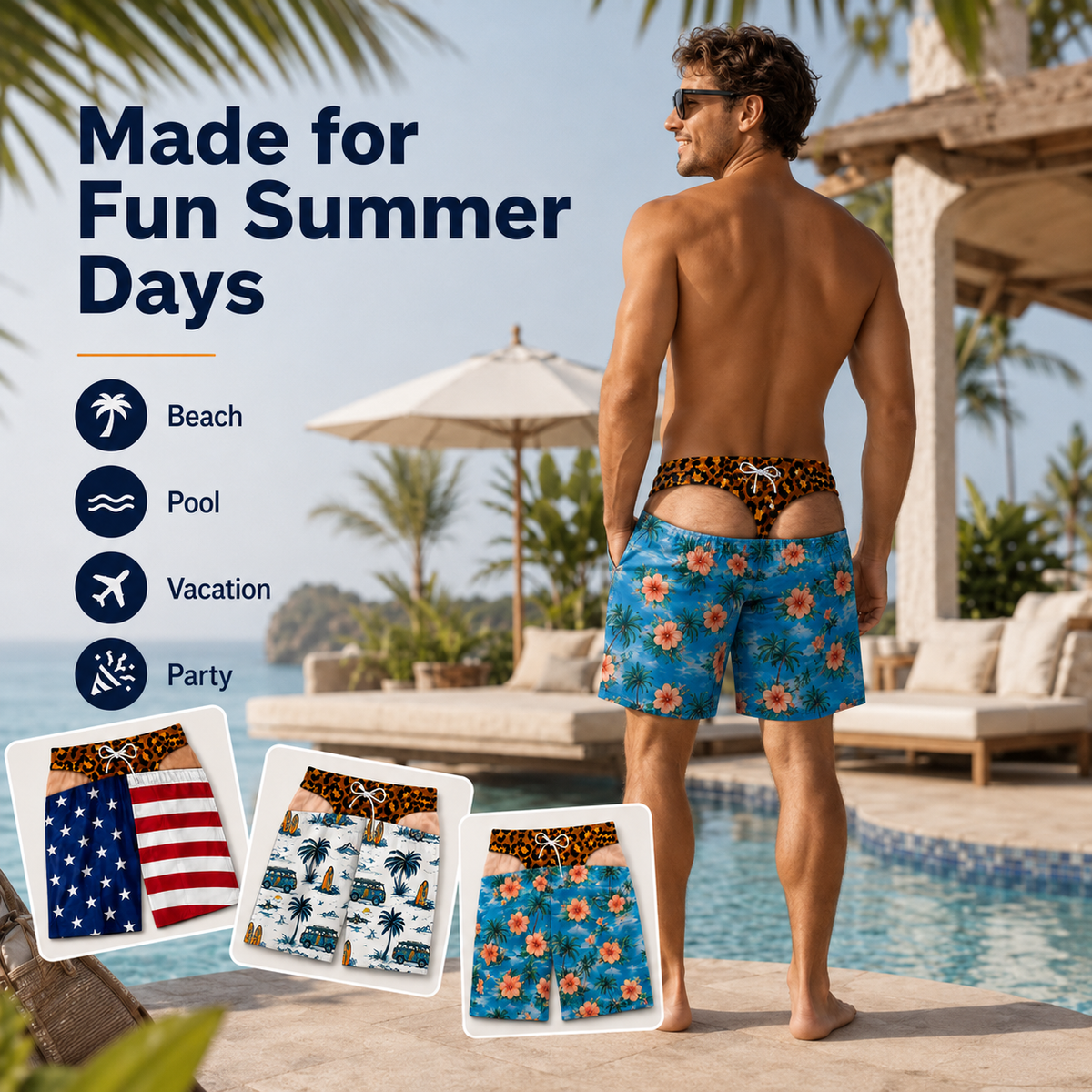 CheekyBums™ Swim Trunks